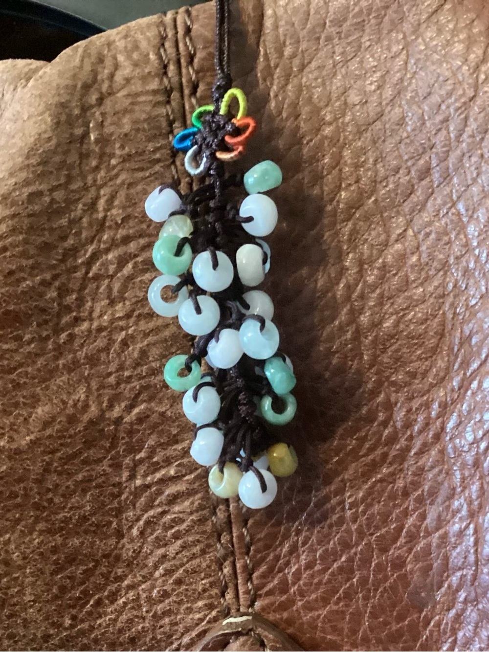 Jadeite Bag Charm Tassel